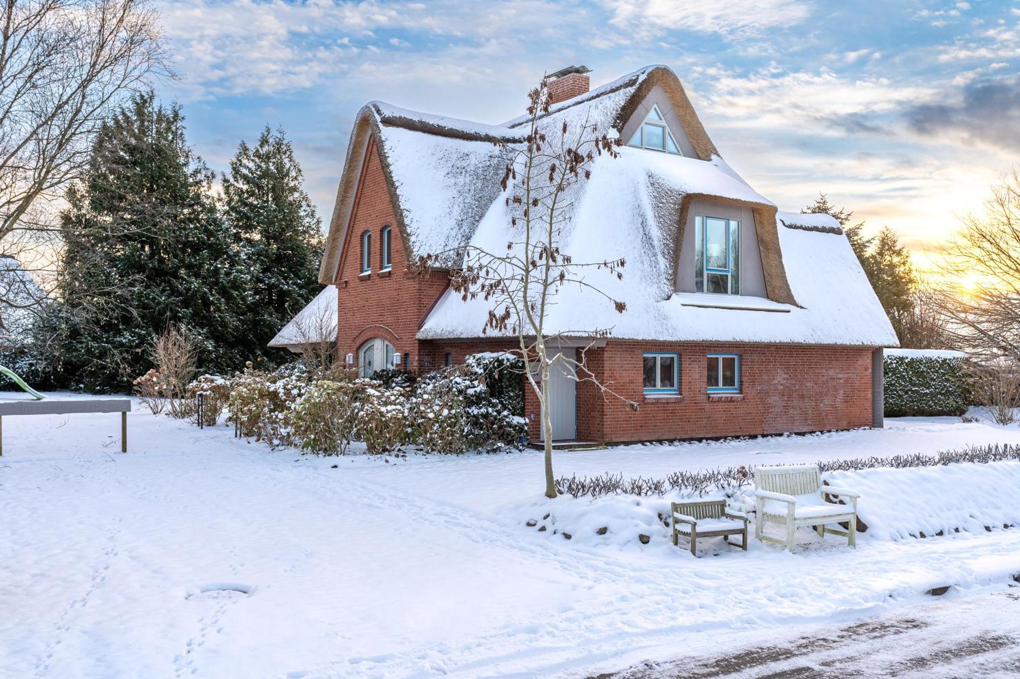 Reetdach-Landhaus Mini Haubarg 타팅 외부 사진